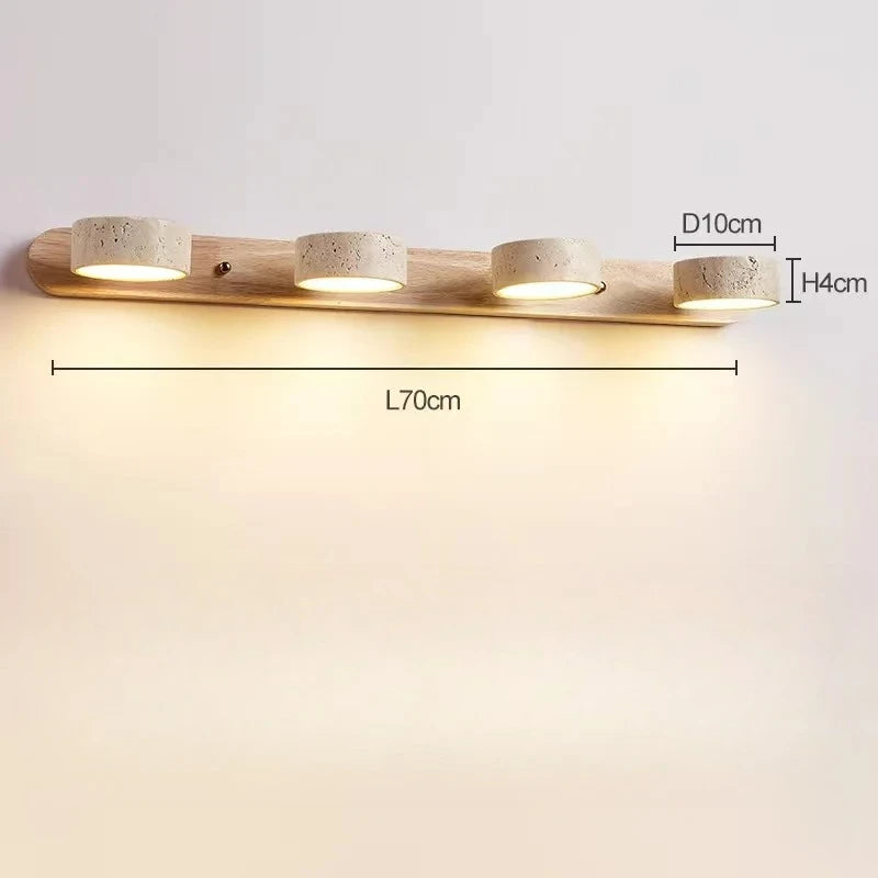 Spanish Natural Limestone Double-Sided Wall Lamp Creative