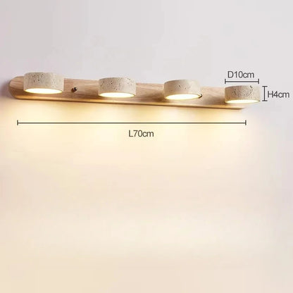 Spanish Natural Limestone Double-Sided Wall Lamp Creative