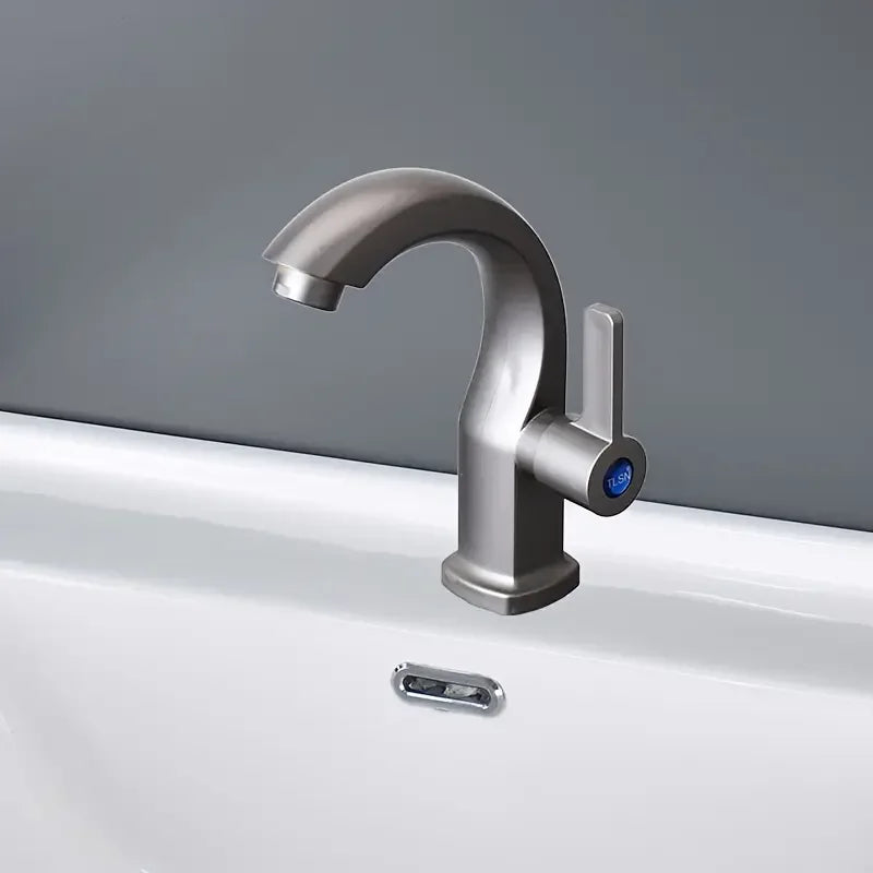 Modern Hole Bathroom Sink Faucet Side Spray Matte