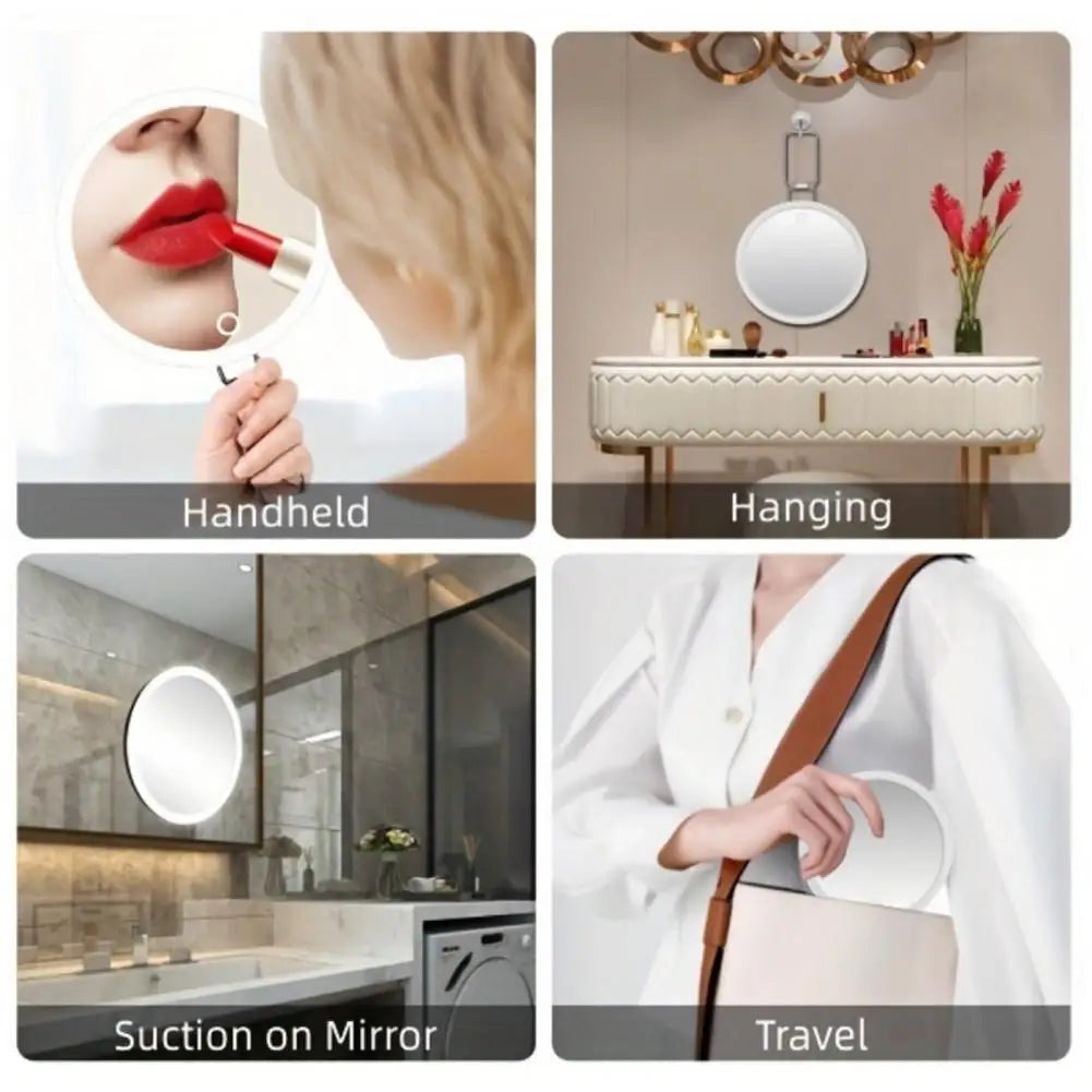 10/20/30x Magnifying Mirror Led Light Tweezers 360 Degrees