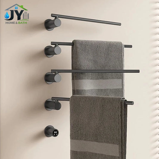 Smart Heated Towel Rack Bathroom Towel Warmer Timer