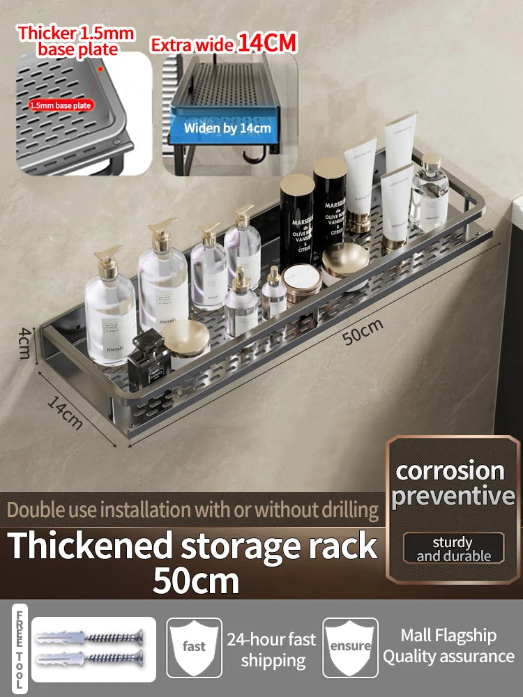 Bathroom Shelf Bathroom Towel Rack Shelves Wall Shower