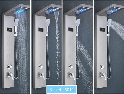 Led Shower Panel Tower System Rain Waterfall Shower