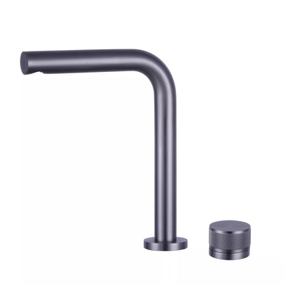 Tuqiu Black Basin Faucet Bathroom Faucet Two Holes