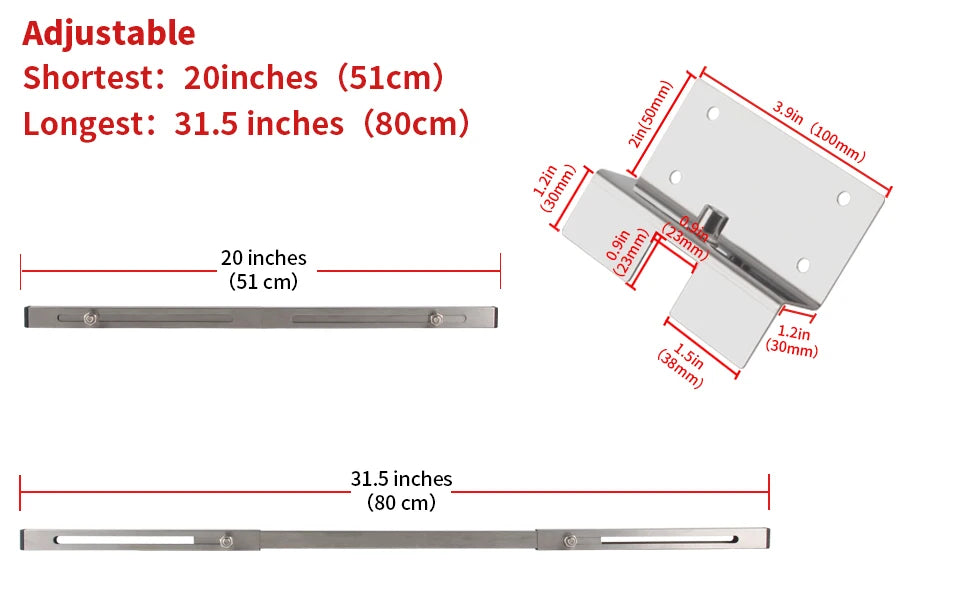 Only One Bar 1pc Undermount Sink Support Brackets