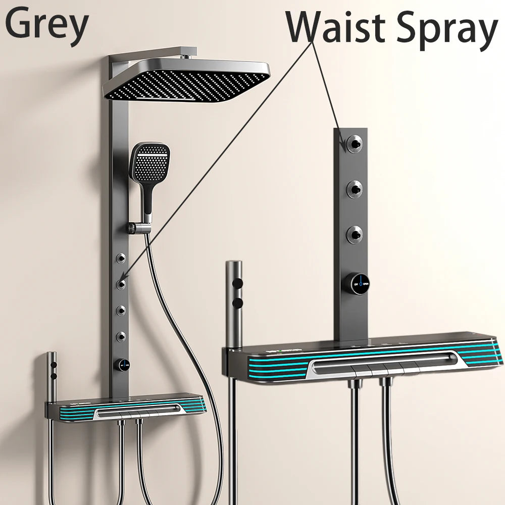 Chrome Piano Digital Bathroom Shower Cold Digital Bathroom