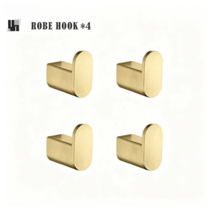 Brushed Gold Bathroom Toilet Brush Holder Toilet Paper