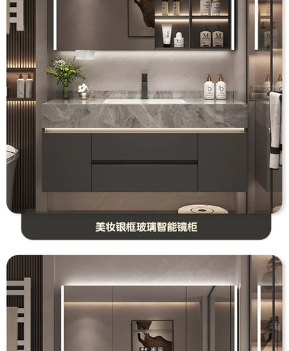 Paper Drawers Bathroom Cabinet Organizer Storage Mirror Toilet