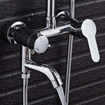 Bathroom Shower Faucet Bathtub Faucet Mixer Tap Chrome