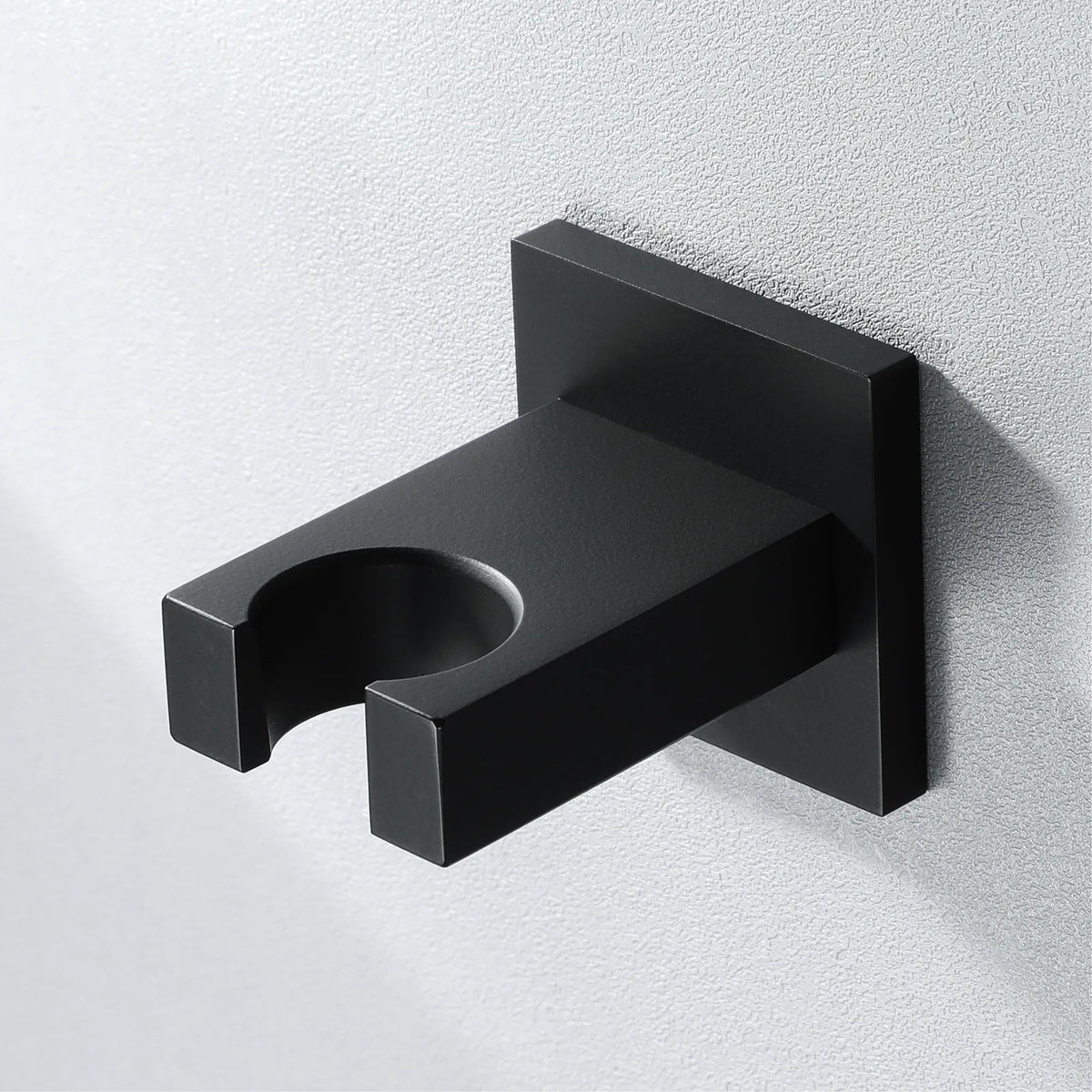 Wall-Mounted Shower Base Chrome Black Gold Square Hand-Held