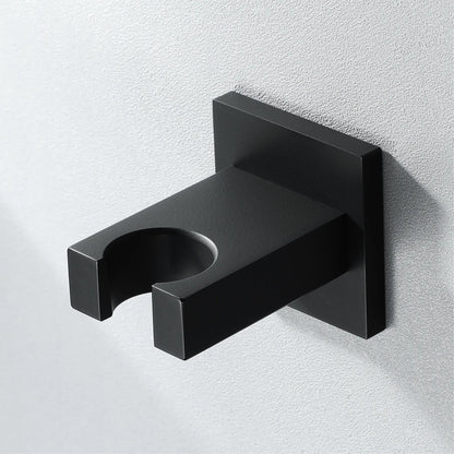 Wall-Mounted Shower Base Chrome Black Gold Square Hand-Held