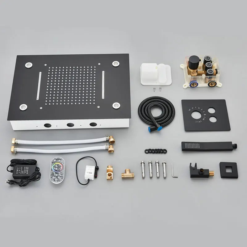 Thermostatic Luxury Shower Faucet Led Shower Ceiling Mount