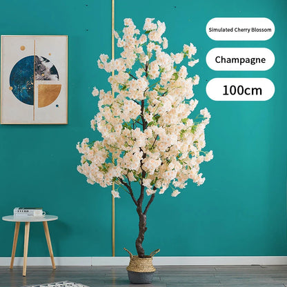 Decoration Artificial Cherry Tree Bonsai Wedding Indoor Living