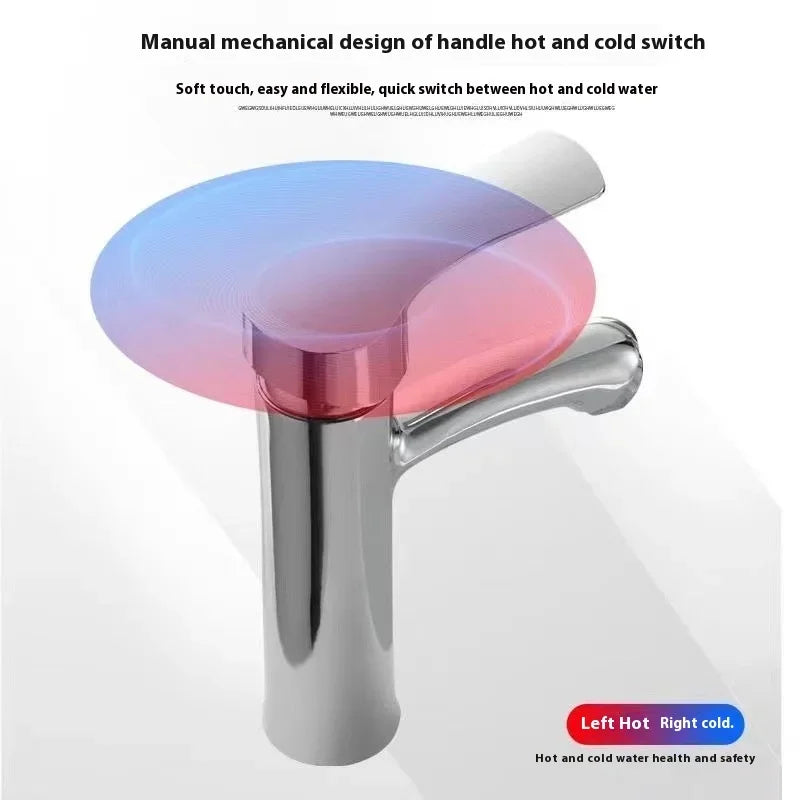 Bathroom Sink Faucet Cold Function Accessory Setsilver Basin
