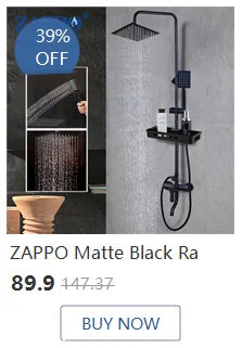 Zappo Matte Black Bathroom Faucet Handle Bathroom Sink