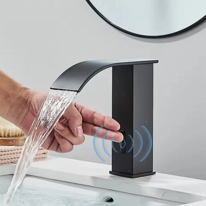 Smart Sensor Bathroom Basin Faucet Intelligent Black Automatic