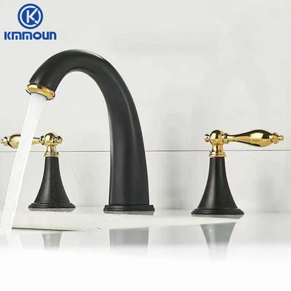 Deck Mounted Fixed Spout Bathroom Basin Faucet Hole