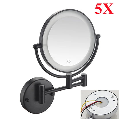 Brushed Gold Led Bathroom Mirrors Quality Brass 10x