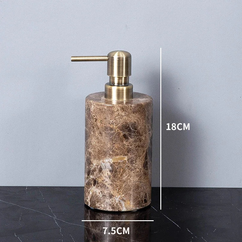 Emperador Dark Natural Marble Bathroom Brown Luxury Toothbrush