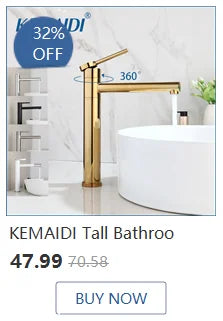 Kemaidi Brass Bathroom Faucet Ways Shower Faucet Digital