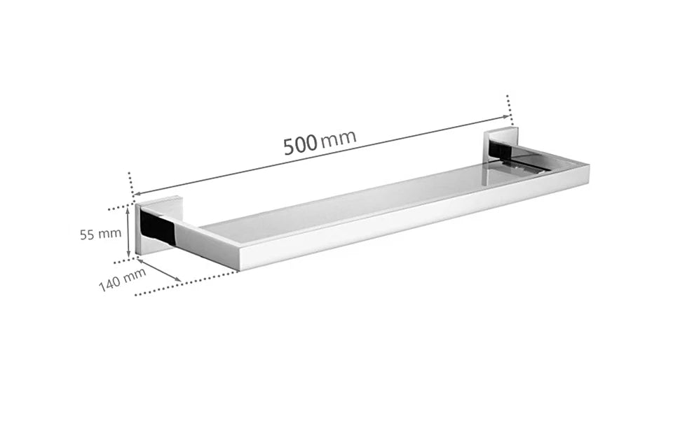 Stainless Steel Bathroom Hardware Mirror Chrome Polished Towel
