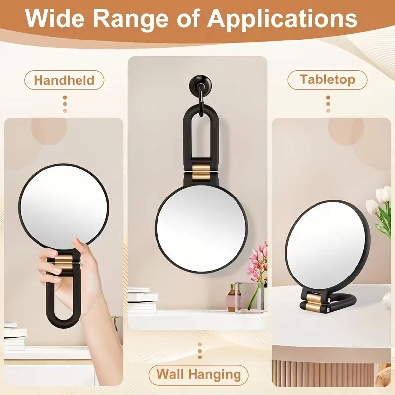 60x Double-Sided Handheld Magnifying Mirror 1x/80x Hd Makeup