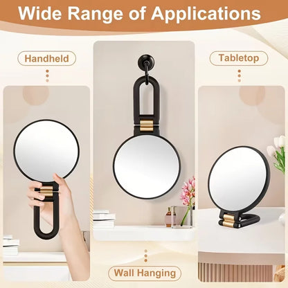 60x Double-Sided Handheld Magnifying Mirror 1x/80x Hd Makeup