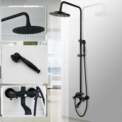 Kemaidi Bathroom Black Shower Wall Mounted Rainfall Shower