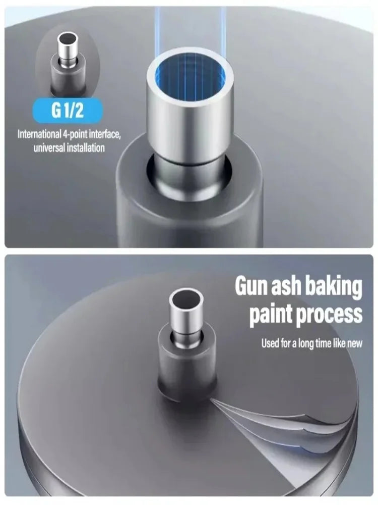 Modes Rainfall Shower Head Bathroom High Pressure Top