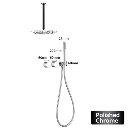 Ceiling Arm Shower Faucet Ways Bathroom Tap Embedded