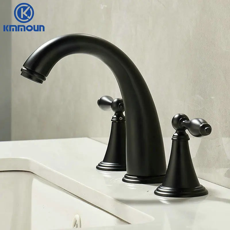 Deck Mounted Fixed Spout Bathroom Basin Faucet Hole