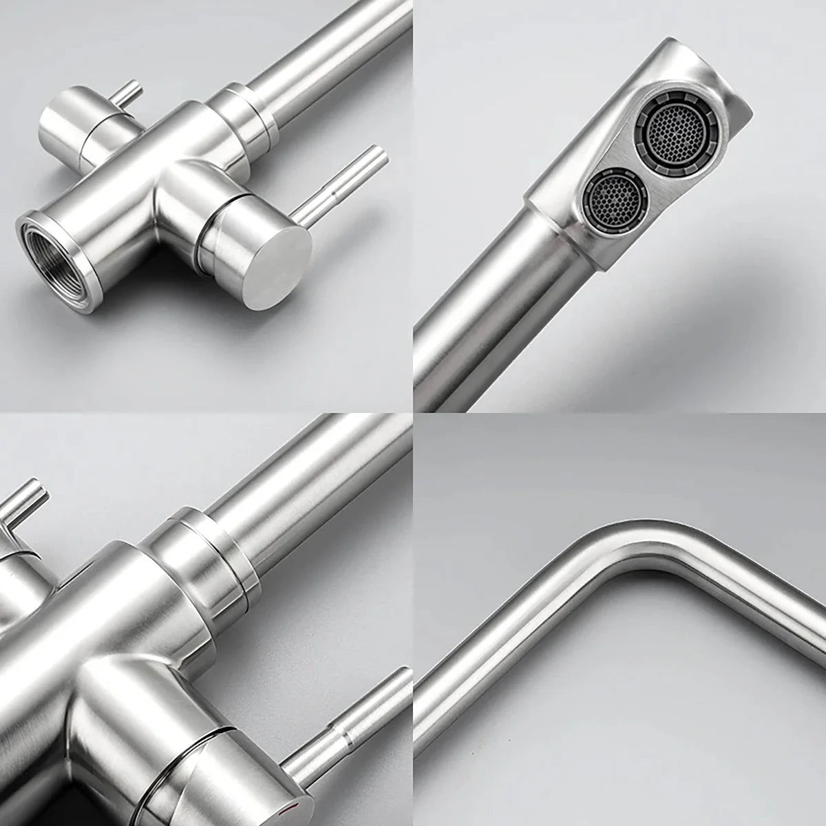 Ula Filtered Faucet Gold Purifier Faucet Dual Sprayer