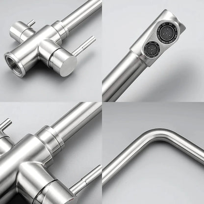 Ula Filtered Faucet Gold Purifier Faucet Dual Sprayer