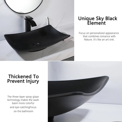 Kemaidi Bathroom Sink Vessel Sink Basin Above Counter