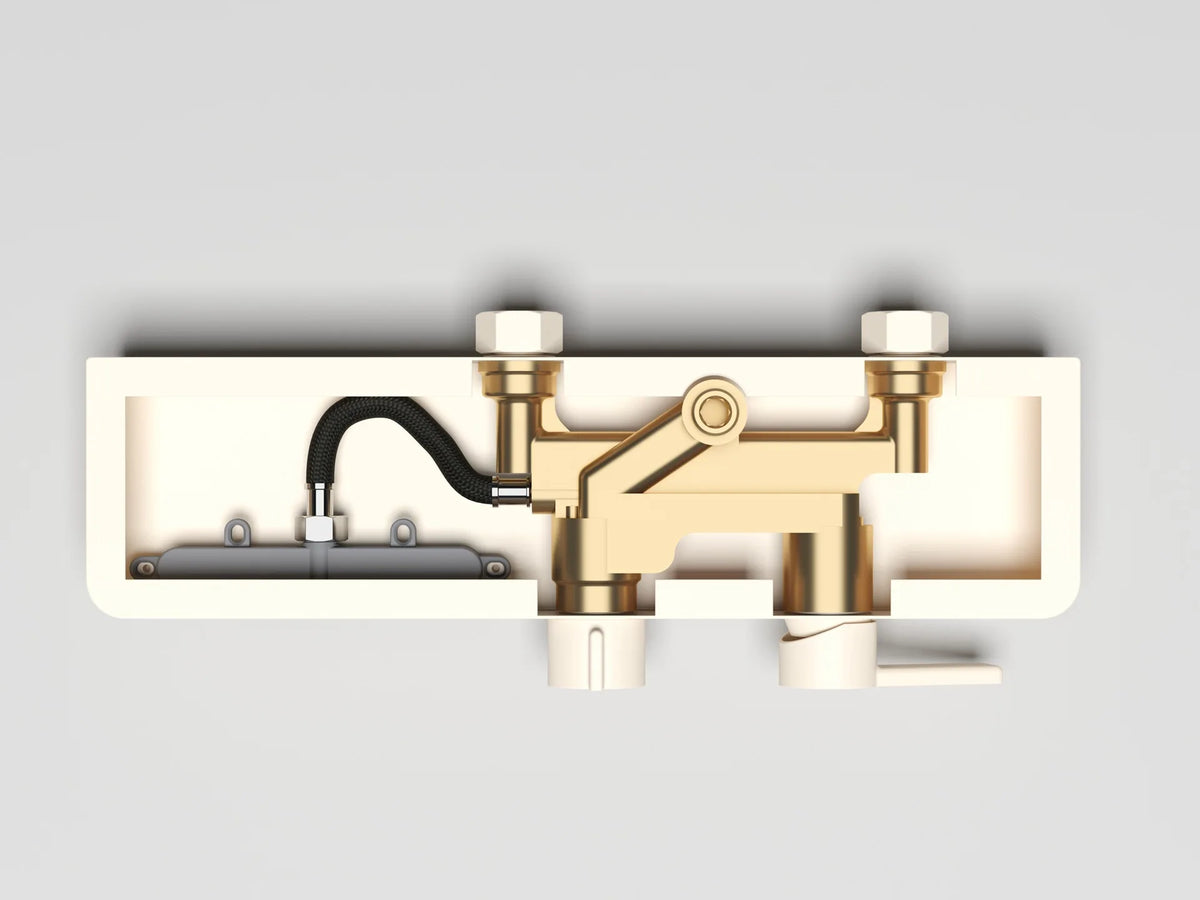 Kemaidi Bathroom Shower System Cold Control Knobbed Triple