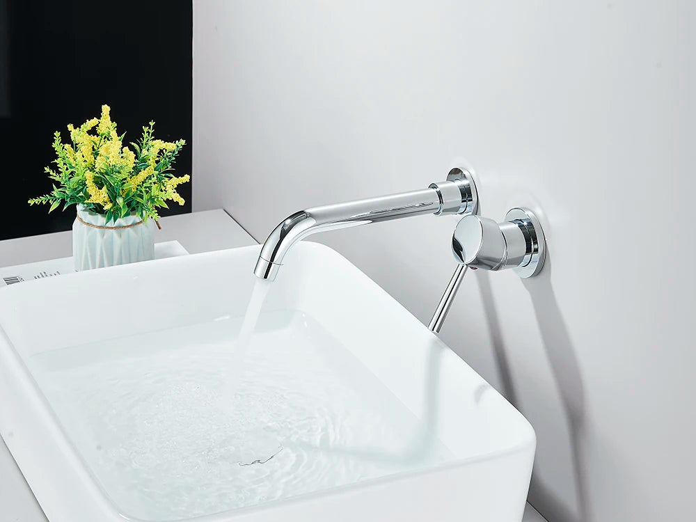 Matte Black Basin Faucet Brass White Bathroom Sink