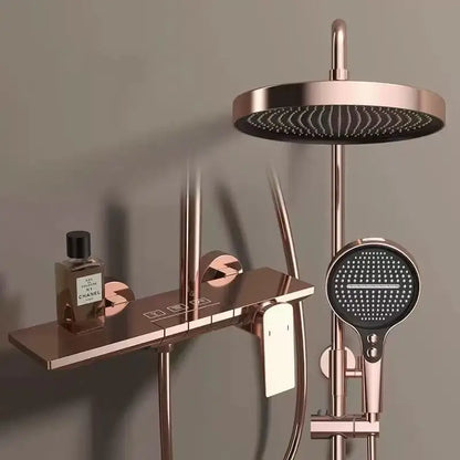Rose Gold Bathroom Shower Cold Mixer Bath Shower