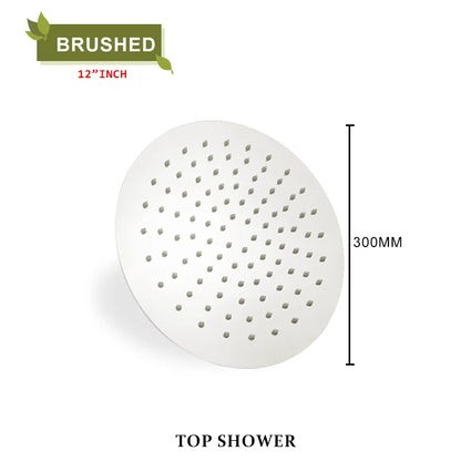 Round Stainless Steel Slim 8/10/12 Inch Large Rain