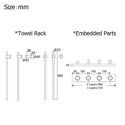 Oxg Thermostatic Electric Towel Rack Heat Towel Holder