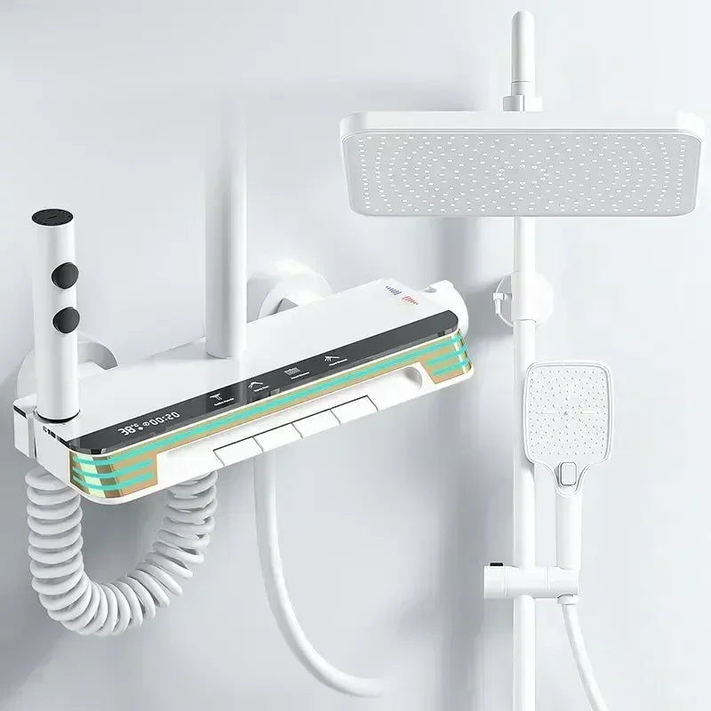 Back Spray Piano Digital Bathrooom Shower System Cold