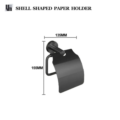 Grey Bathroom Hardware Kit Stainless Steel Round Wall