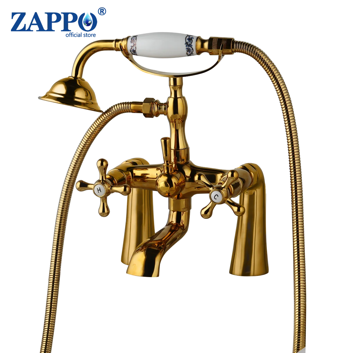 Zappo Bathtub Faucet Vintage Telephone Style Dual Handles