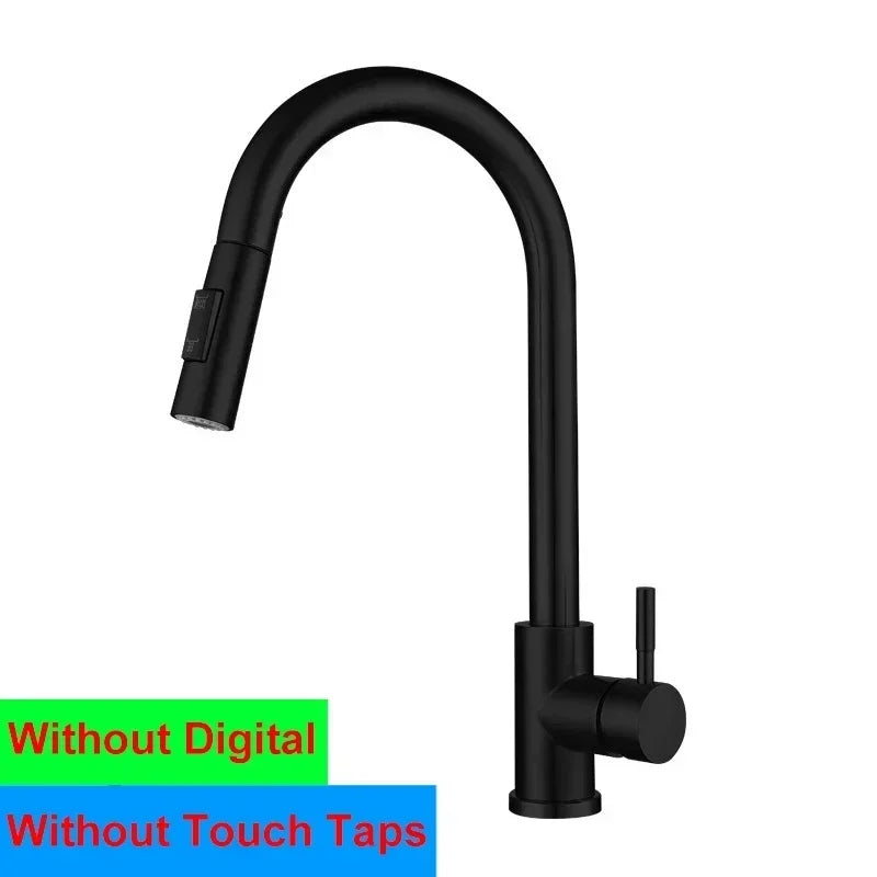 Smart Digital Touch On Faucets 304 Stainless Steel