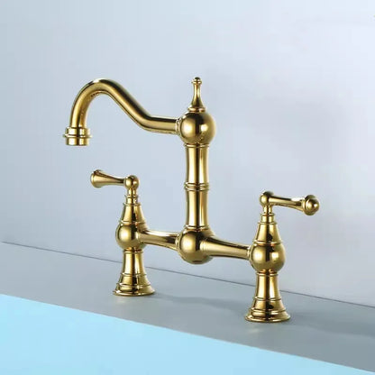 Sink Tap Rotation Total Brass Lead Classical Double