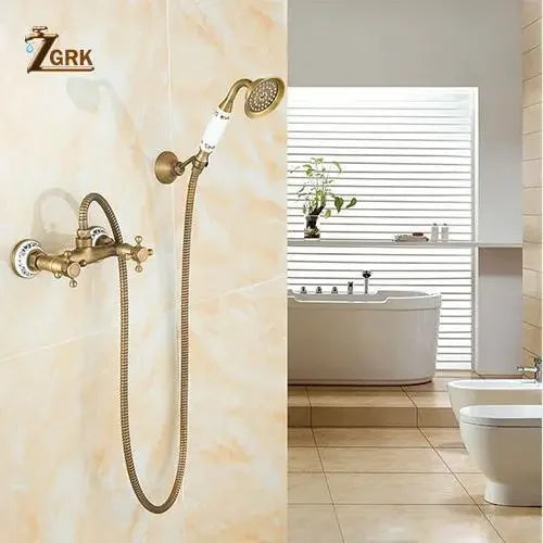 Zgrk Bathtub Faucets Brass Bathroom Faucet Mixer Tap