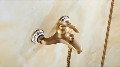 Poiqihy Wall Mounted Hand Held Shower Head Kit
