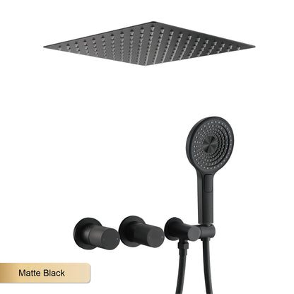 Minimalist Bathroom Ceiling Mount Shower System Rain Shower