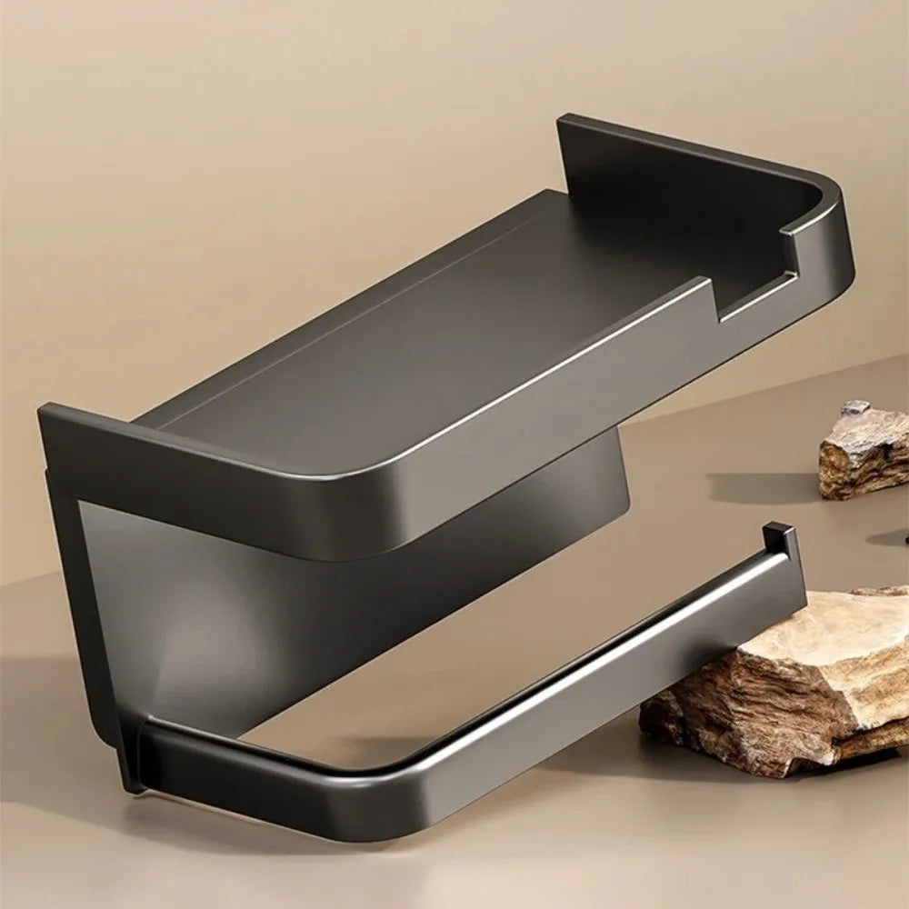 Plastic Toilet Paper Holder Wall Mounted No Drilling