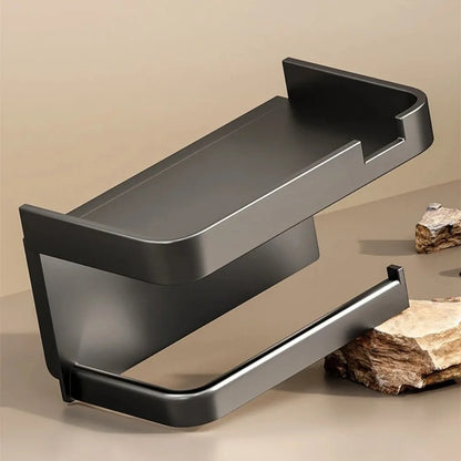 Plastic Toilet Paper Holder Wall Mounted No Drilling
