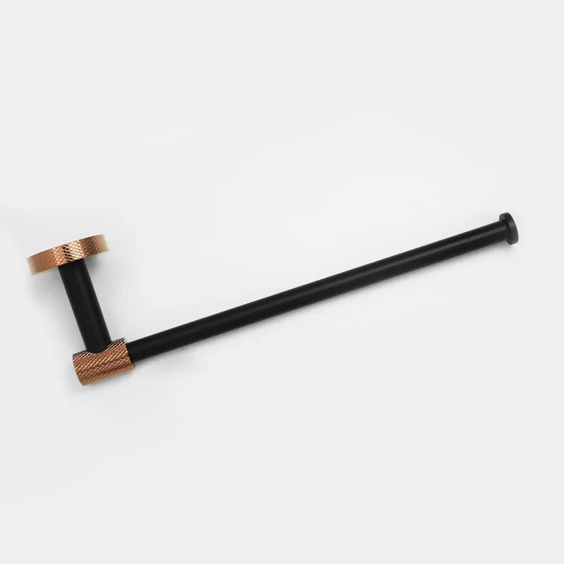 Rose Gold &Black Wall Mount Shelf Toilet Bath